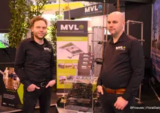 Bart Bor and Melwin van haar of MVL were at the fair for the company's various facets: metal and sprinkler technology and nursery realisation.